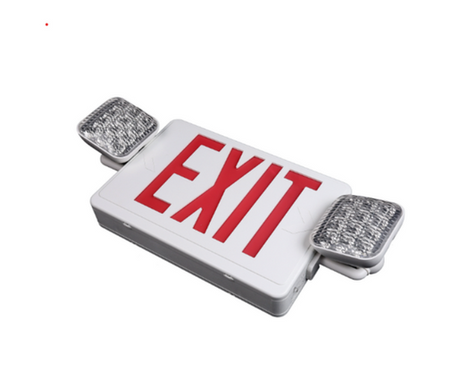 LED Exit Sign and Emergency Light Combo